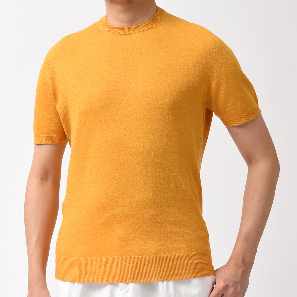 ☆新品未使用☆ Drumohr ドルモア 半袖ニット ストレッチリネン | dwk