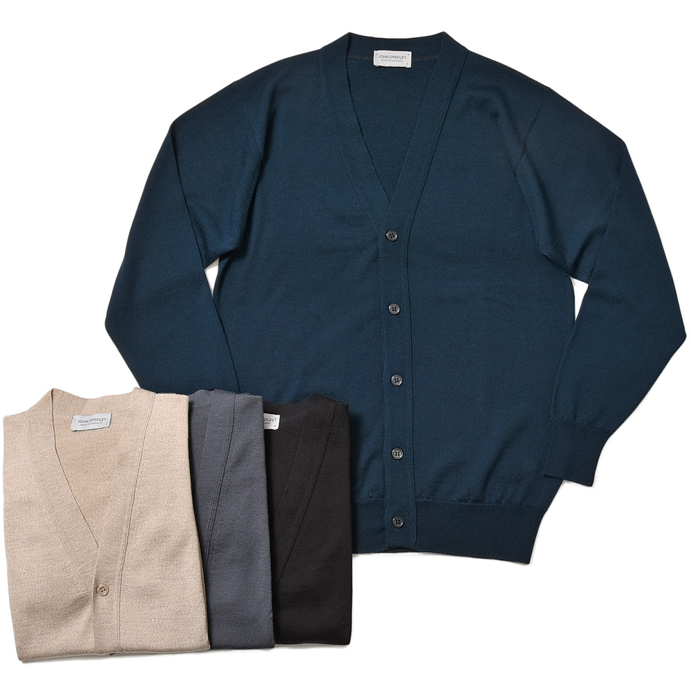 ジョンスメドレー JOHN SMEDLEY カーディガン MERINO WOOL