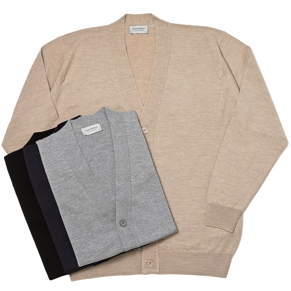 ジョンスメドレー JOHN SMEDLEY カーディガン MERINO WOOL