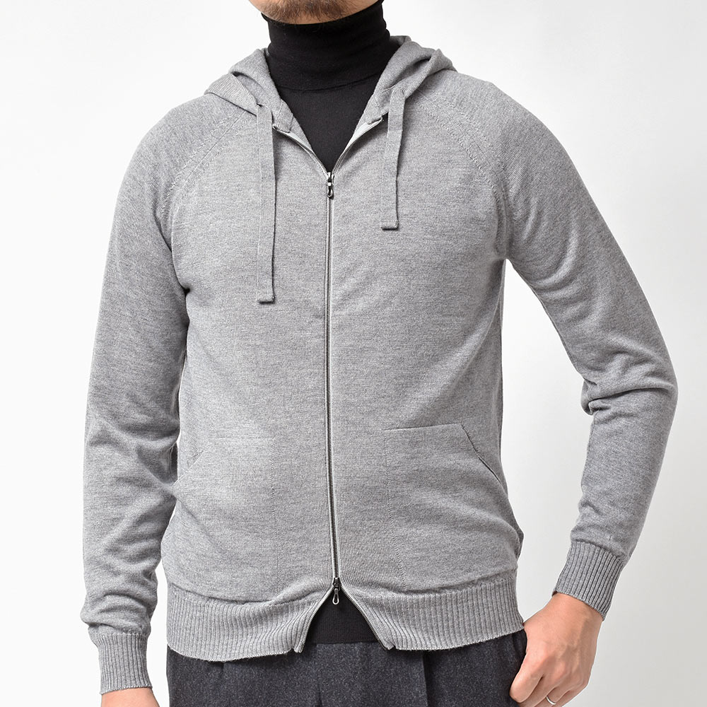 JOHN SMEDLEY ジップアップパーカー