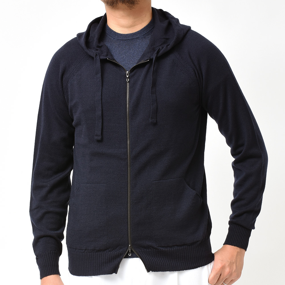 JOHN SMEDLEY ジップアップパーカー