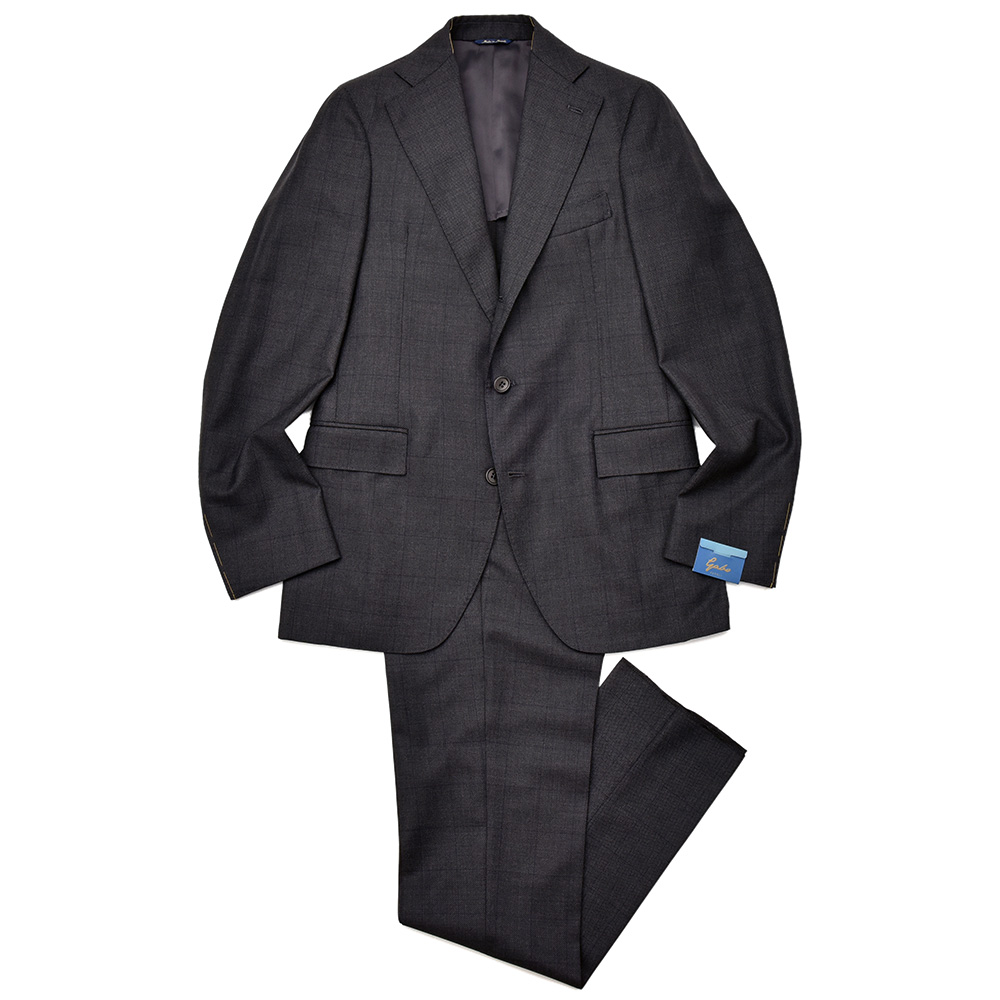 gabo ガボ ナポリ ネイビースーツ　ウール 46 選ばれた方からファンになる【Gabo/ガボ】のジャケットとスーツ