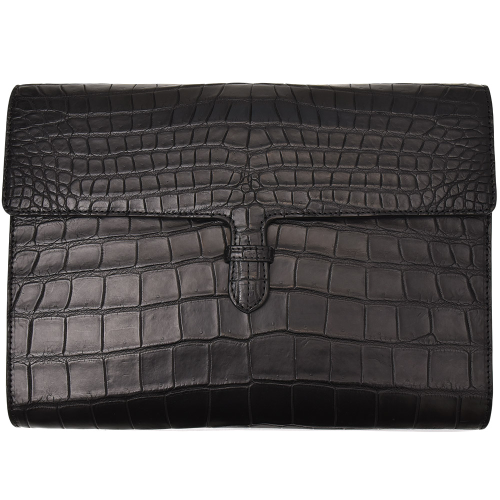 ACATE アカーテ BREVA DARK GRAY シュリンクレザー クラッチ