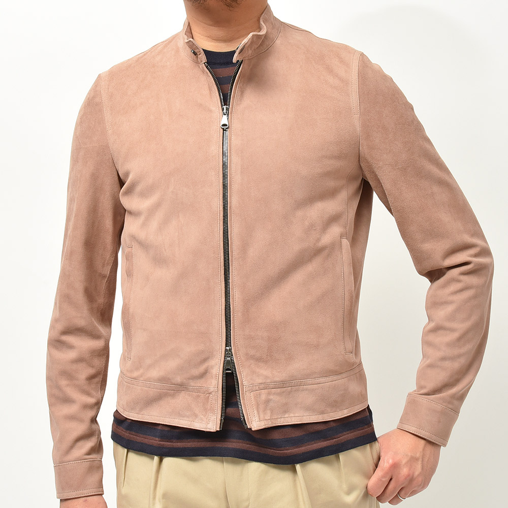 B.R.ONLINE - Style Web Magazine & Online Shop | ビー・アール・オンライン | EMMETI エンメティ<br>JURI ユリ ゴート スエード シングルライダース ジャケット B.R.ONLINE - Style Web Magazine & Online Shop | ビー・アール・オンライン | EMMETI エンメティ<br>JURI ユリ ゴート スエード シングルライダース ジャケット
