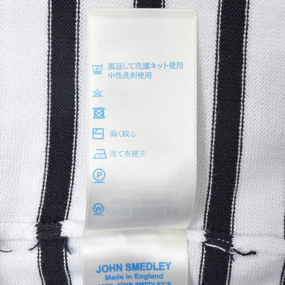 B R Online Style Web Magazine Online Shop ビー アール オンライン John Smedley ジョンスメドレー Br S4430 シーアイランドコットン ボーダーバスクシャツボートネックニット