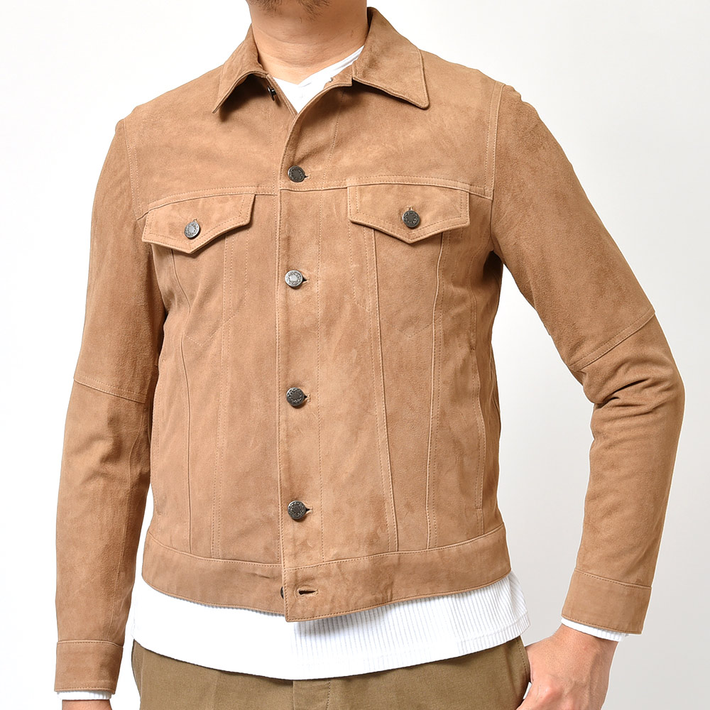 Style Web Magazine Online Shop ビー・アール・オンライン EMMETI エンメティ<br>JACK ジャック ゴート スエード Gジャン型 レザージャケット スエード・Gジャン・タイプ・ジャケット