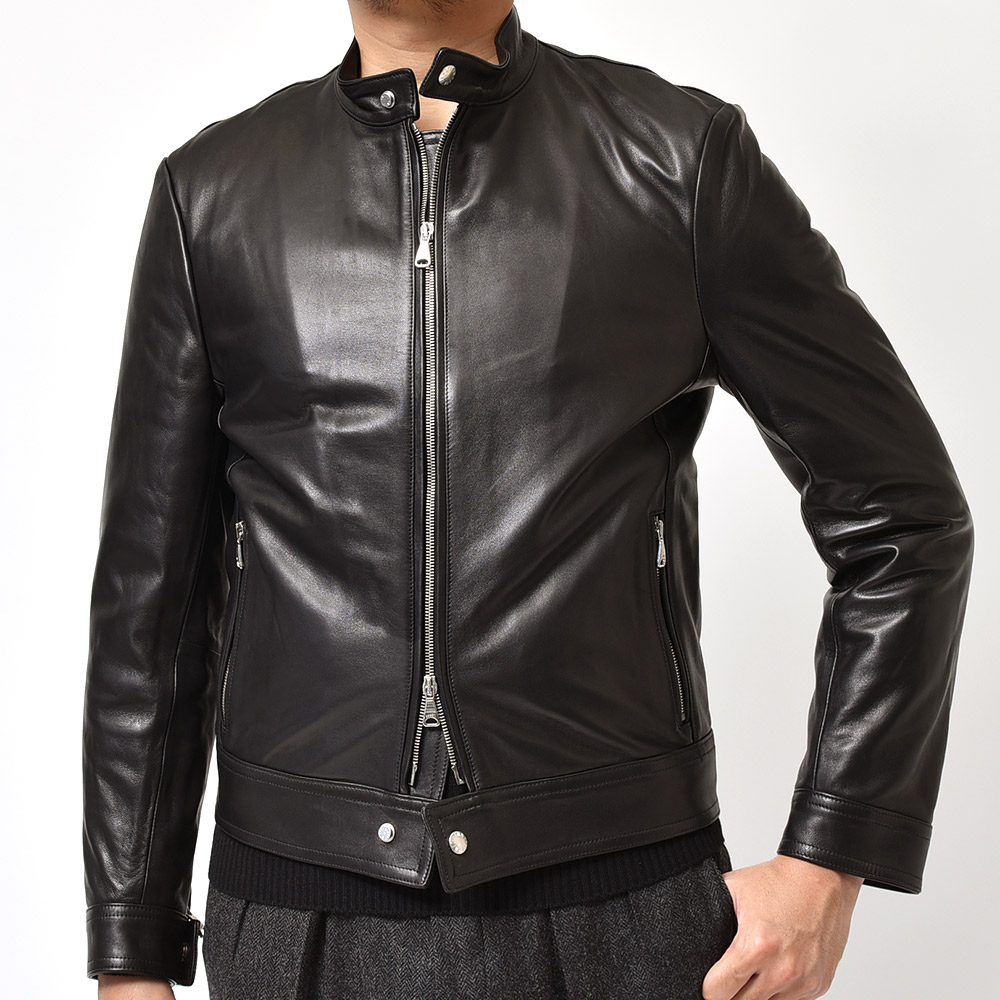 B.R.ONLINE - Style Web Magazine & Online Shop | ビー・アール・オンライン | EMMETI エンメティ <br>ANDREA アンドレア ラムナッパ 中綿入り シングルライダースジャケット B.R.ONLINE - Style Web Magazine & Online Shop | ビー・アール・オンライン | EMMETI エンメティ <br>ANDREA アンドレア ラムナッパ 中綿入り シングルライダースジャケット