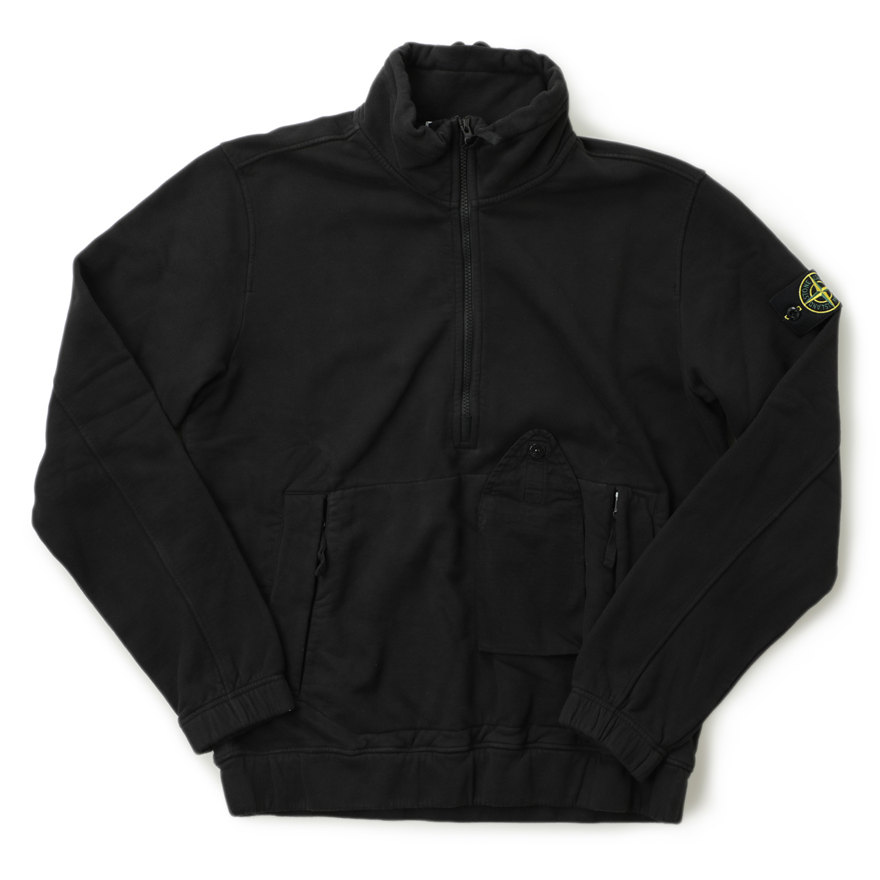 ⭐存在感抜群！美シルエット!stone island スタンドカラーシャツ！美品