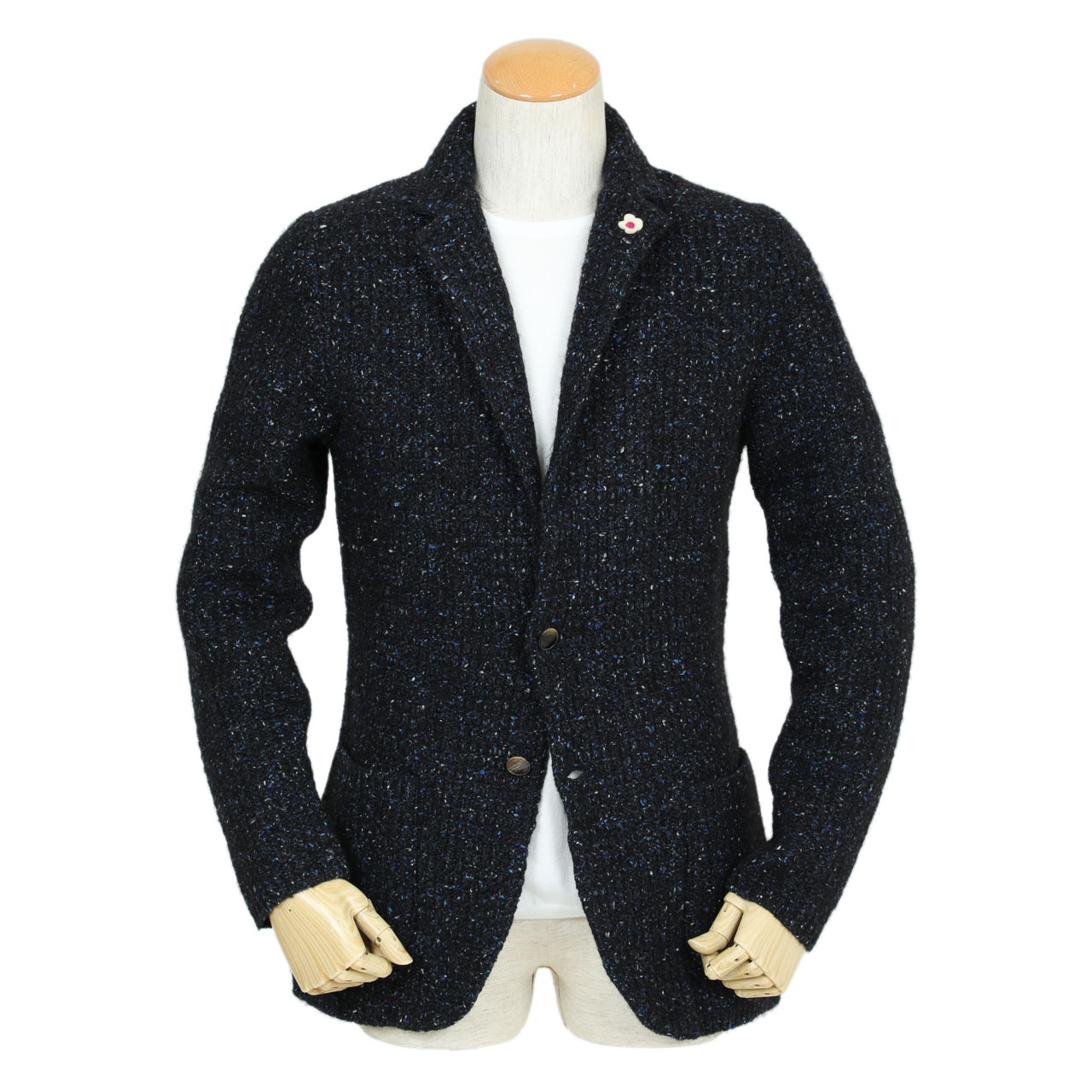 LARDINI ラルディーニ ニットジャケット ウール シングル 秋冬