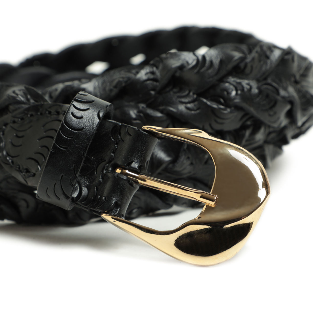 ファットリア デル クオイオ メッシュレザーベルト FATTORIA del CUOIO ファットリア デル クオイオ ベルト メッシュ