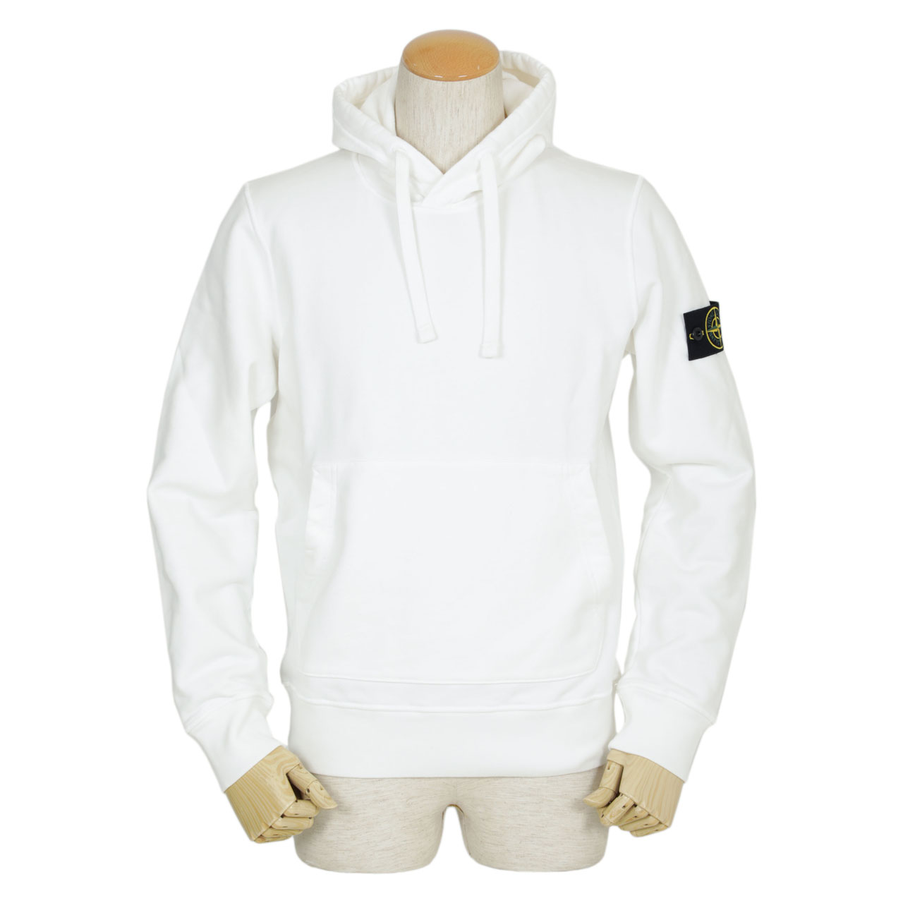 約585センチ着丈18 STONE ISLAND ホワイト スウェット トレーナー size L