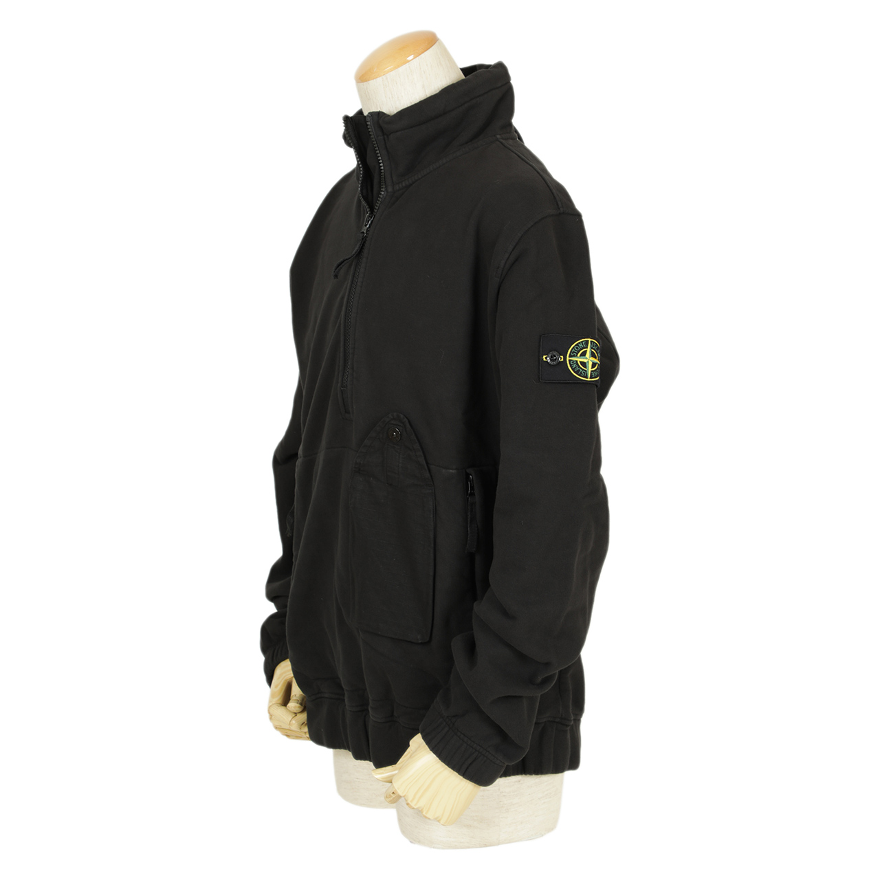 美品　stone island ハーフジップ　スウェット　ストーンアイランド