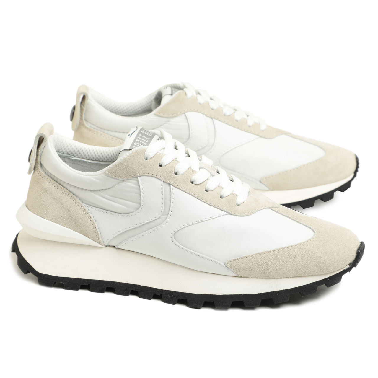 新品【43サイズ】VOILE BLANCHE ボイルブランシェ スエード×ナイロン ...