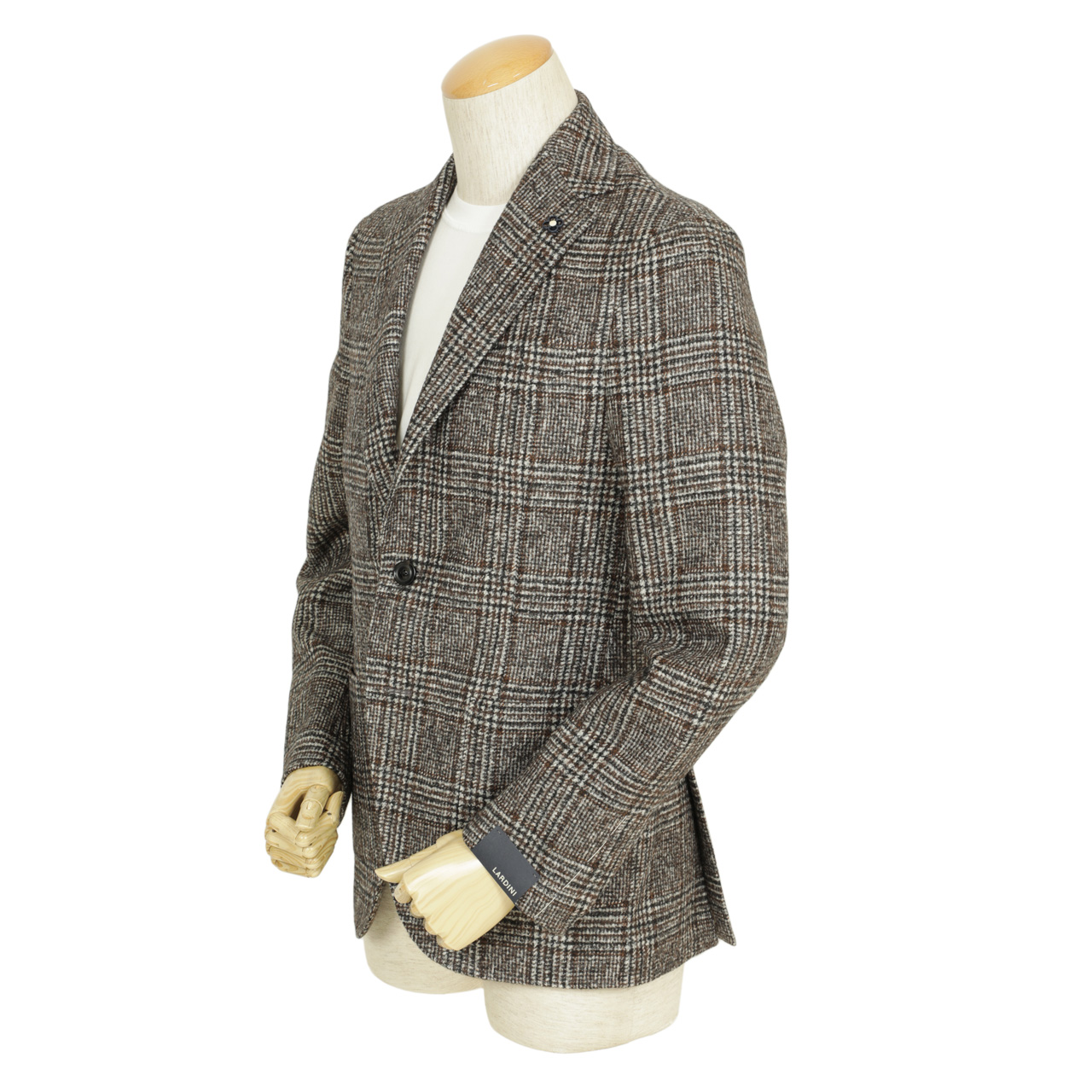 LARDINI ラルディーニ [春夏] ウールシルク グレンプレイド ジャケット