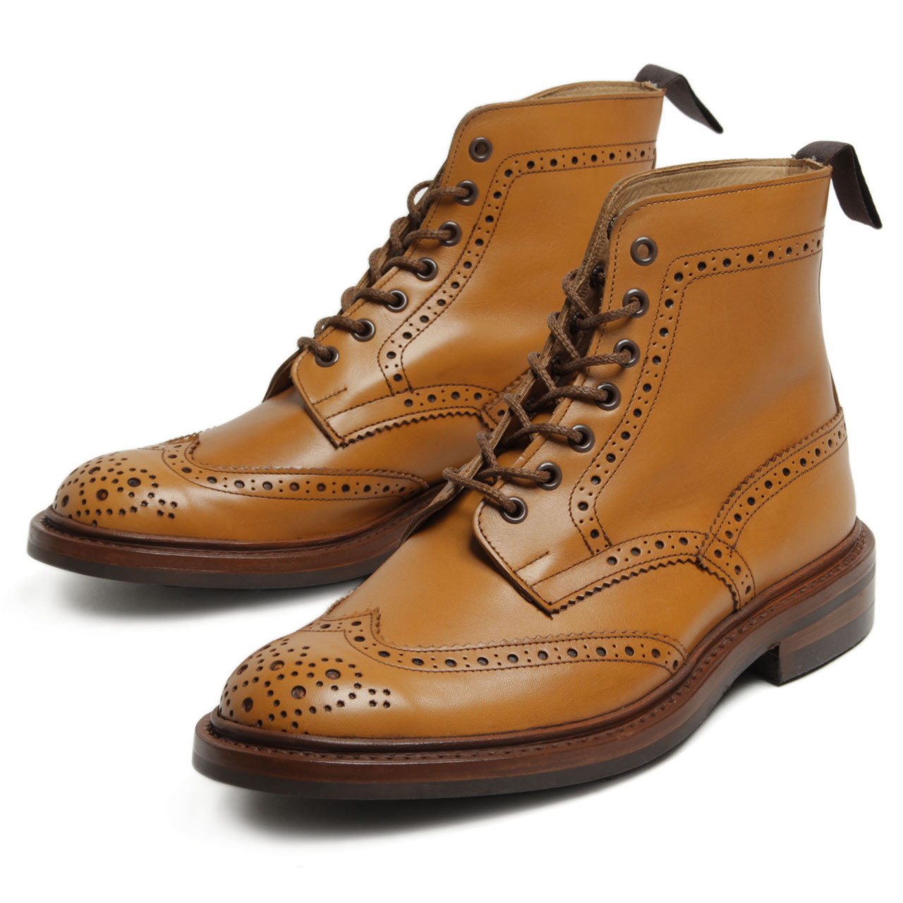 良品◆Tricker's トリッカーズ ポールスミス別注 6670 ダイナイトソール レザー カントリーブーツ ブラウン 7 1/2イングランド製 メンズ